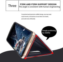Калъф тефтер огледален CLEAR VIEW за Samsung Galaxy S7 Edge G935 сребрист 